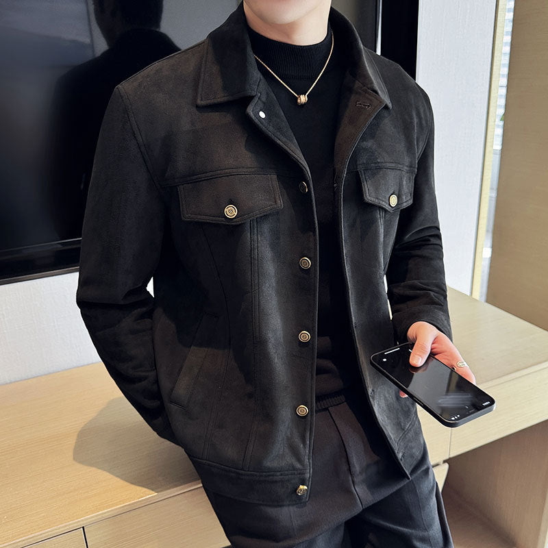 Slim-Fit Collar Short Jacket